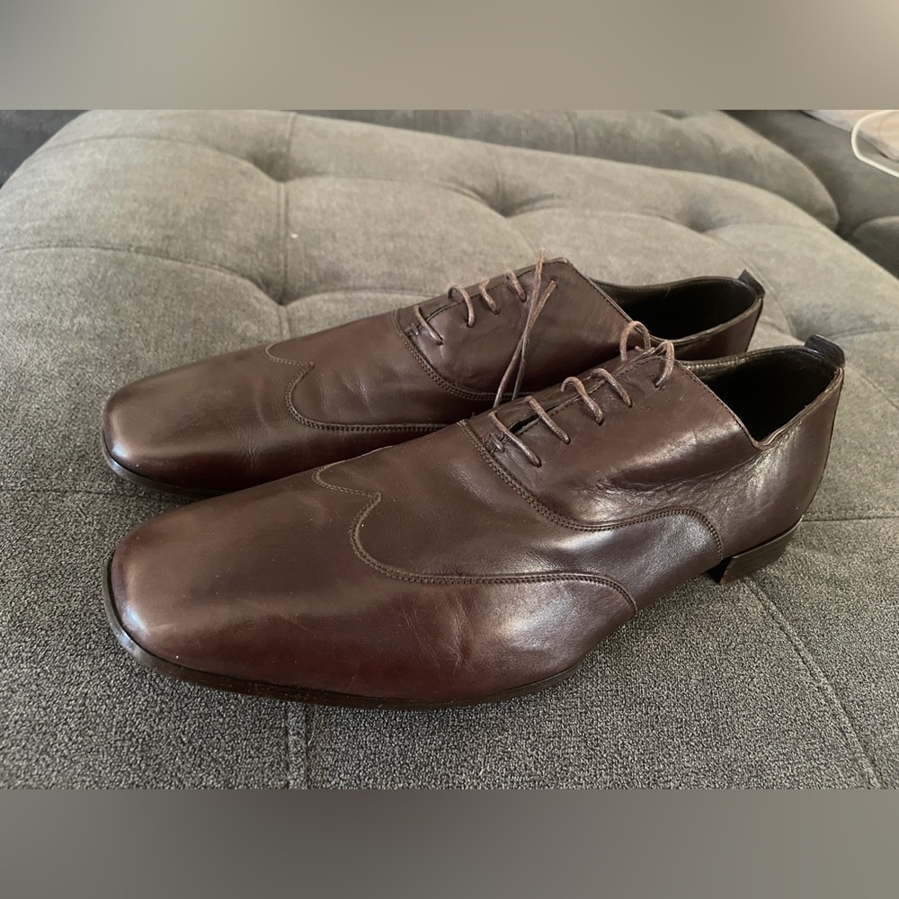 Ermenegildo Zegna brown dress shoes